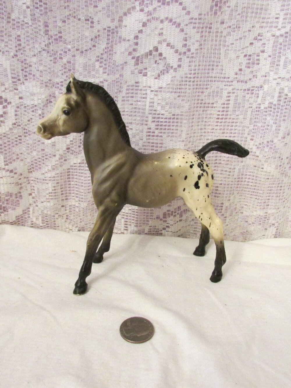 Vintage Breyer Family Arabian Foal #39 Gray Appaloosa